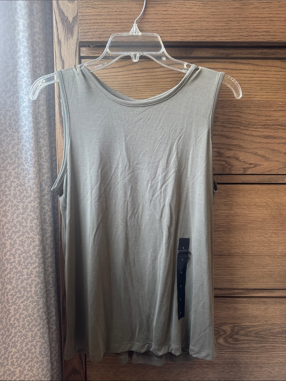 Banana Republic Olive Green Sleeveless Tank Top with Cross Back